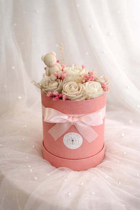 Caixa Flores Cera c/essência