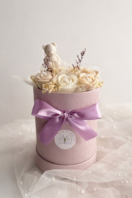 Caixa Flores Cera c/essência