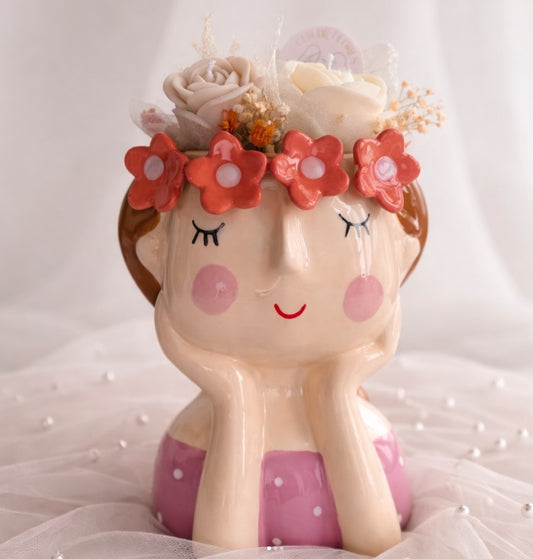 Peça Aurora 🎀 c/flores de cera